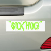 ''ZIEKE VARKEN!'' Bumpersticker (Op auto)