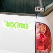 ''ZIEKE VARKEN!'' Bumpersticker (Op Truck)