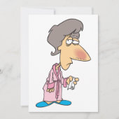 Zieke vrouw kaart (Voorkant)