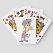 Zieke vrouw pokerkaarten (Achterkant)