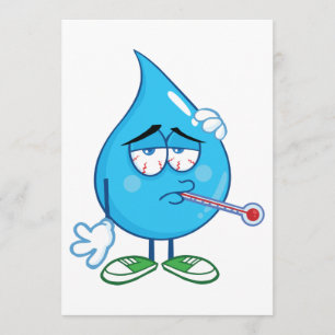 Zieke waterdruppeluitvindingen kaart