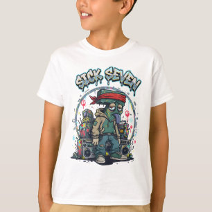 Zieke Zeven 67 Graffiti Meme Zes Zeven Pretstraat T-shirt