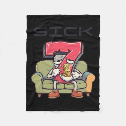 Zieke Zeven 67 Meme Zes Zeven Fleece Deken (Voorkant)