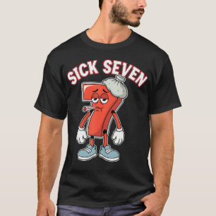 Zieke Zeven 67 Meme Zes Zeven Leuke Woordspeling T-shirt