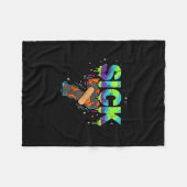 Zieke Zeven Meme Graffiti Drip Leuke Woordspeling Fleece Deken (Voorkant (Horizontaal))