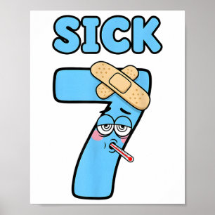 Zieke Zeven Meme T-shirt 67 Zes Zeven Grappige Woo Poster
