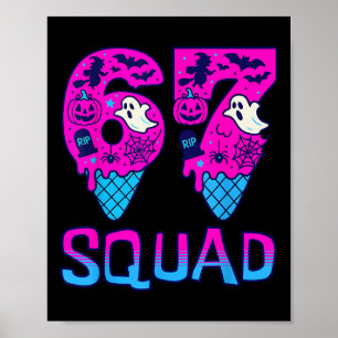 Zieke Zeven Meme T-shirt Zes Zeven Grappig 67 Hall Poster