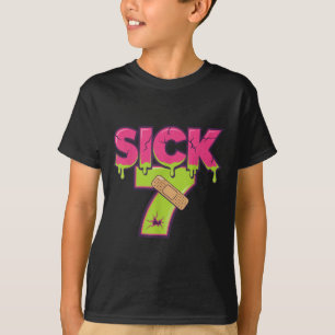 Zieke Zeven Meme T-shirt Zes Zeven Leuke Woordspel