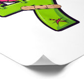 Zieke Zeven Meme T-shirt Zes Zeven Leuke Woordspel Poster (Hoek)