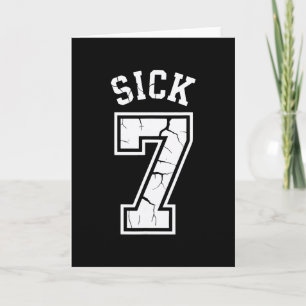 Zieke Zeven Meme T-shirt Zes Zeven Pret  Kaart