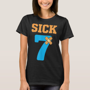 Zieke Zeven Meme Zes Zeven Ziek 7 Grappig Boeien T-shirt