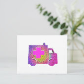 ziekenambulanceverpleegkundige emt arts briefkaart (Staand voorkant)