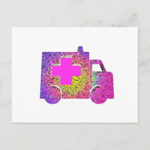 ziekenambulanceverpleegkundige emt arts briefkaart