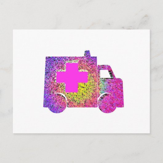 ziekenambulanceverpleegkundige emt arts briefkaart (Voorkant)