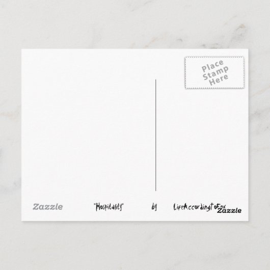 Ziekenhuis Briefkaart (Achterkant)