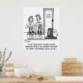 Ziekenhuis Cartoon 1830 Poster (Keuken)