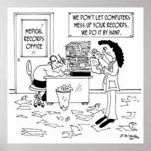 Ziekenhuis Cartoon 7117 Poster