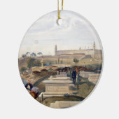 Ziekenhuis en begraafplaats, Scutari, bord uit 'Th Keramisch Ornament (Links)