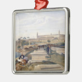 Ziekenhuis en begraafplaats, Scutari, bord uit 'Th Metalen Ornament (Links)