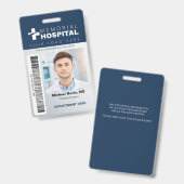 Ziekenhuis ID-badge met foto en barcode Badge (Voor- en achterkant)