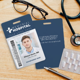 Ziekenhuis ID-badge met foto en barcode Badge