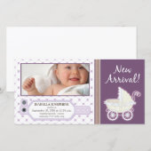 Ziekenhuis ID Label Baby Aankondiging geboorte: pa (Voorkant / Achterkant)