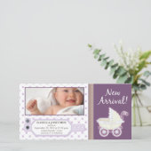 Ziekenhuis ID Label Baby Aankondiging geboorte: pa (Staand voorkant)