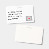 Ziekenhuis Identificatiebadge Badge (Voor- en achterkant)