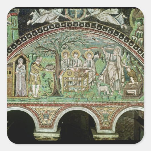 Ziekenhuis in Abraham en de opoffering van Vierkante Sticker (Voorkant)