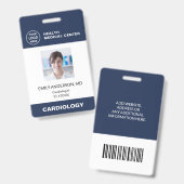Ziekenhuis Kliniek Dokter Werknemer Bar Code ID Badge (Voor- en achterkant)