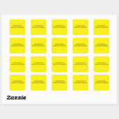 Ziekenhuis Mededeling Vierkante Sticker | Medische (Vel)