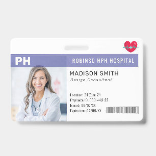 Ziekenhuis Medisch Personeel Foto ID  Badge
