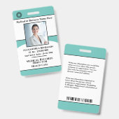 Ziekenhuis Medisch Personeel Foto Id Logo Badge (Voor- en achterkant)