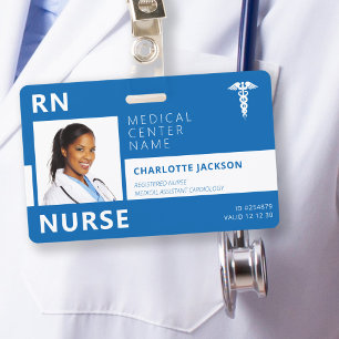 Ziekenhuis medisch personeel RN verpleegster foto  Badge