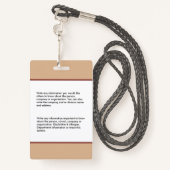 Ziekenhuis Medisch Verpleegkundige NP Medewerker F Badge (Achterkant met draagriem)