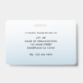 Ziekenhuis / Medische foto ID badge met verloop (Achterkant)