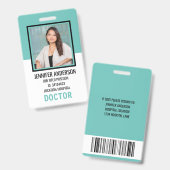 Ziekenhuis Medische ID Badge (Voor- en achterkant)