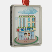 Ziekenhuis Metalen Ornament (Rechts)