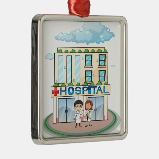 Ziekenhuis Metalen Ornament (Rechts)