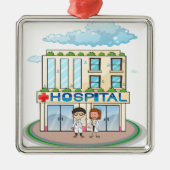 Ziekenhuis Metalen Ornament (Voorkant)