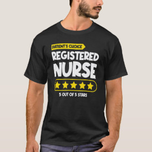 Ziekenhuis Murse 5 sterren verpleegsters gediplome T-shirt