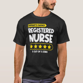 Ziekenhuis Murse 5 sterren verpleegsters gediplome T-shirt