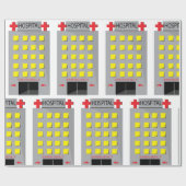 Ziekenhuis Noodgebouw Cadeaupapier (Vlak)