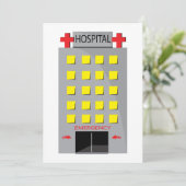 Ziekenhuis Noodgebouw Kaart (Staand voorkant)