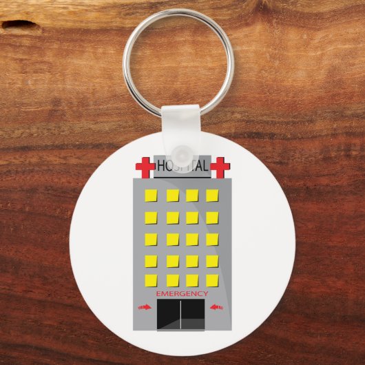 Ziekenhuis Noodgebouw Sleutelhanger (Voorkant)