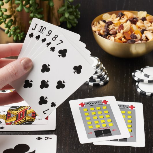 Ziekenhuis Noodingang Pokerkaarten (Insitu)