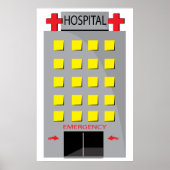 Ziekenhuis Noodingang Poster (Voorkant)