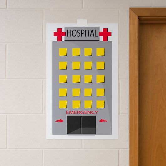 Ziekenhuis Noodingang Poster