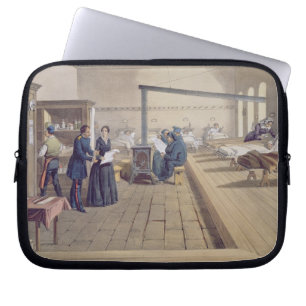 Ziekenhuis op Scutari, detail van Florence Nightin Laptop Sleeve
