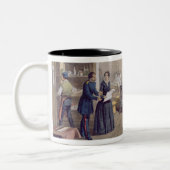 Ziekenhuis op Scutari, detail van Florence Nightin Tweekleurige Koffiemok (Links)